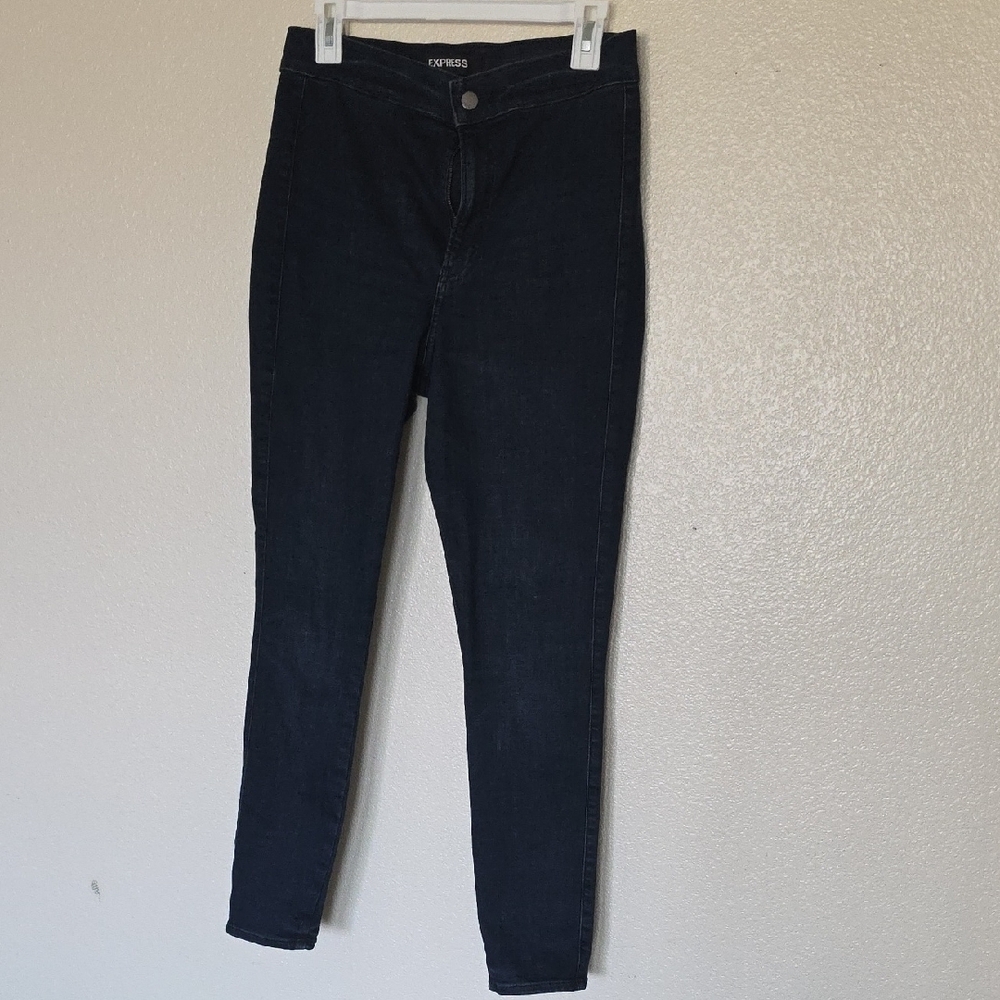 Express Black Jeggings High Waist Stretch